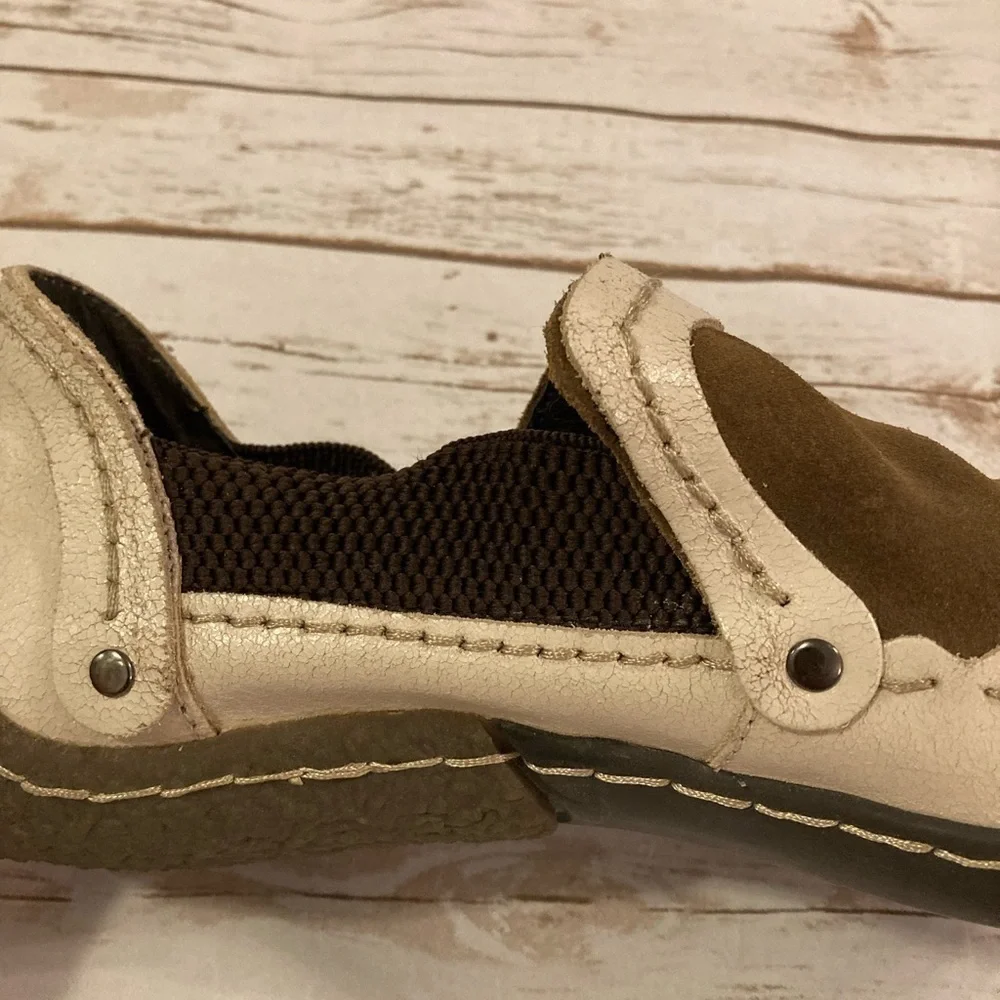 Fly London Brown Leather Slip On Loafers 42/9
